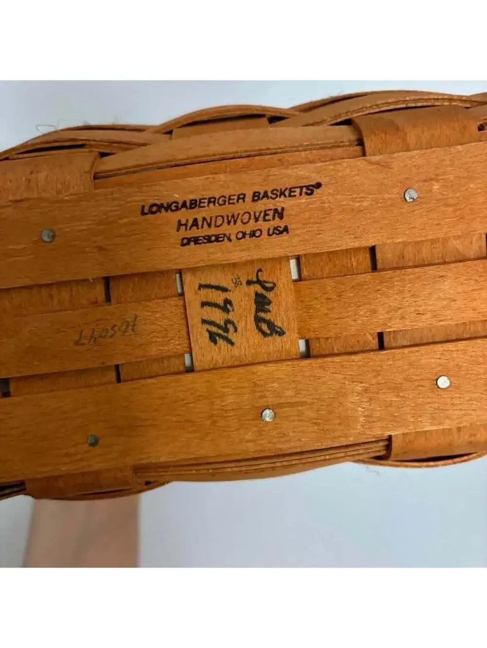 Longaberger 1996 Collectors Club Charter Member Basket Complete w Liner